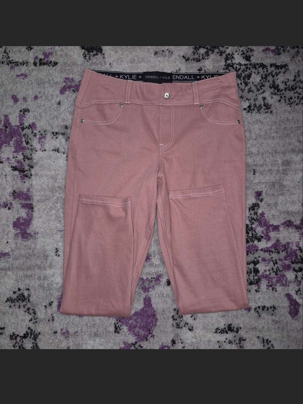 Kendall + Kylie Mauve Pink Pants